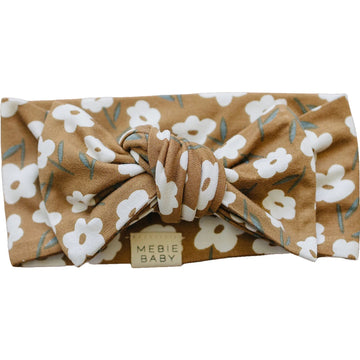 Mebie Baby - Mustard Floral Bamboo Head Wrap