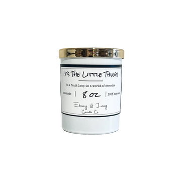 Ebony & Ivory - It's The Little Things - 8oz Candle