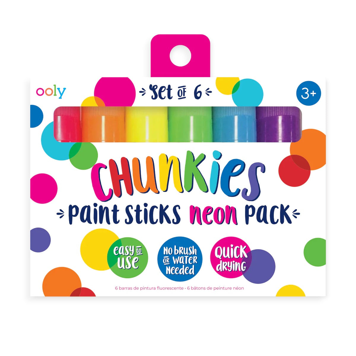 Ooly - Chunkies Paint Sticks - Neon - Set of 6