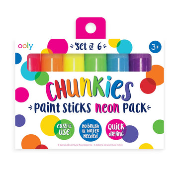 Ooly - Chunkies Paint Sticks - Neon - Set of 6