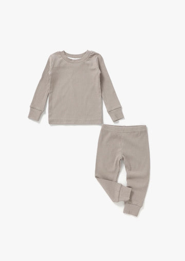 Poppy & Co. - Organic Cotton Ribbed Two Piece Cozy Sets