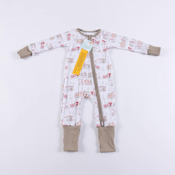 Poppy and Co - Christmas Train Bamboo Onesie