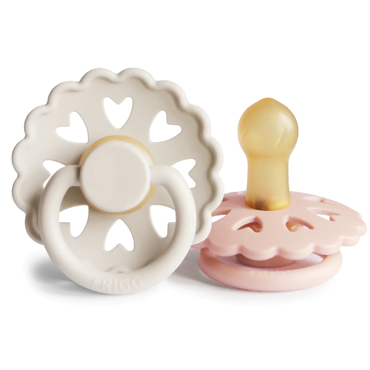 Frigg Andersen Fairytale Silicone Pacifier | 2-Pack - Cream/Blush