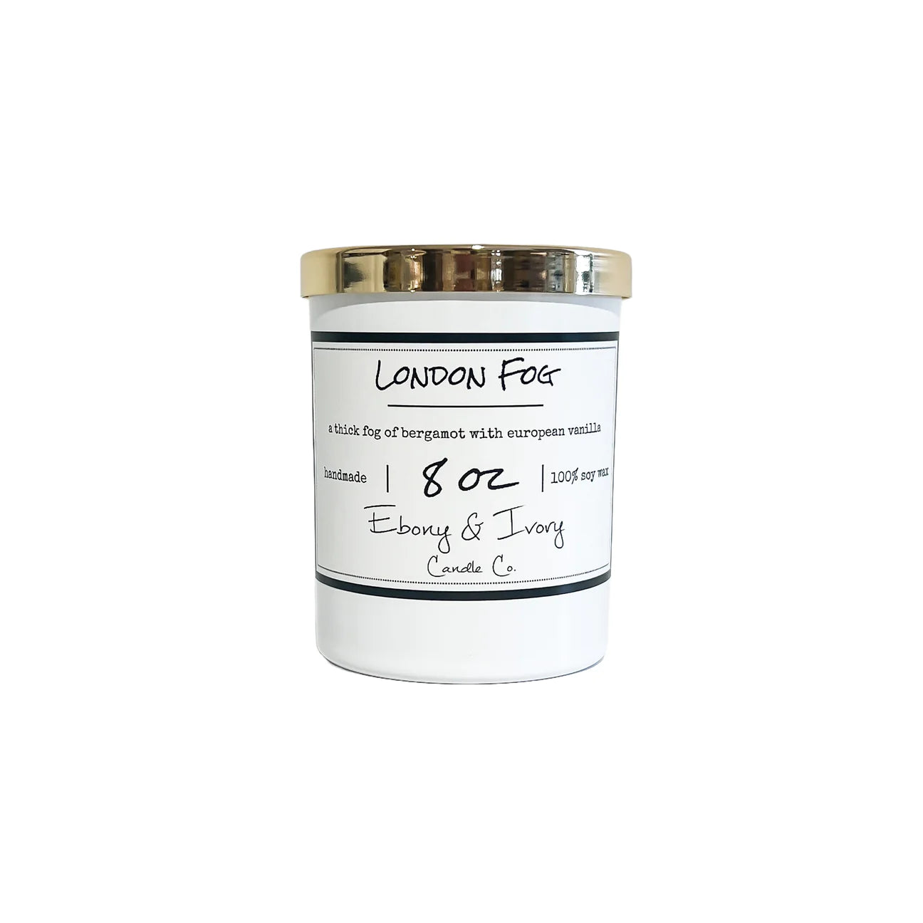 Ebony & Ivory - London Fog - 8oz Candle