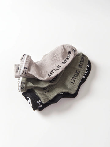 LITTLE BIPSY - SOCK 3-PACK - ARMY CAMO