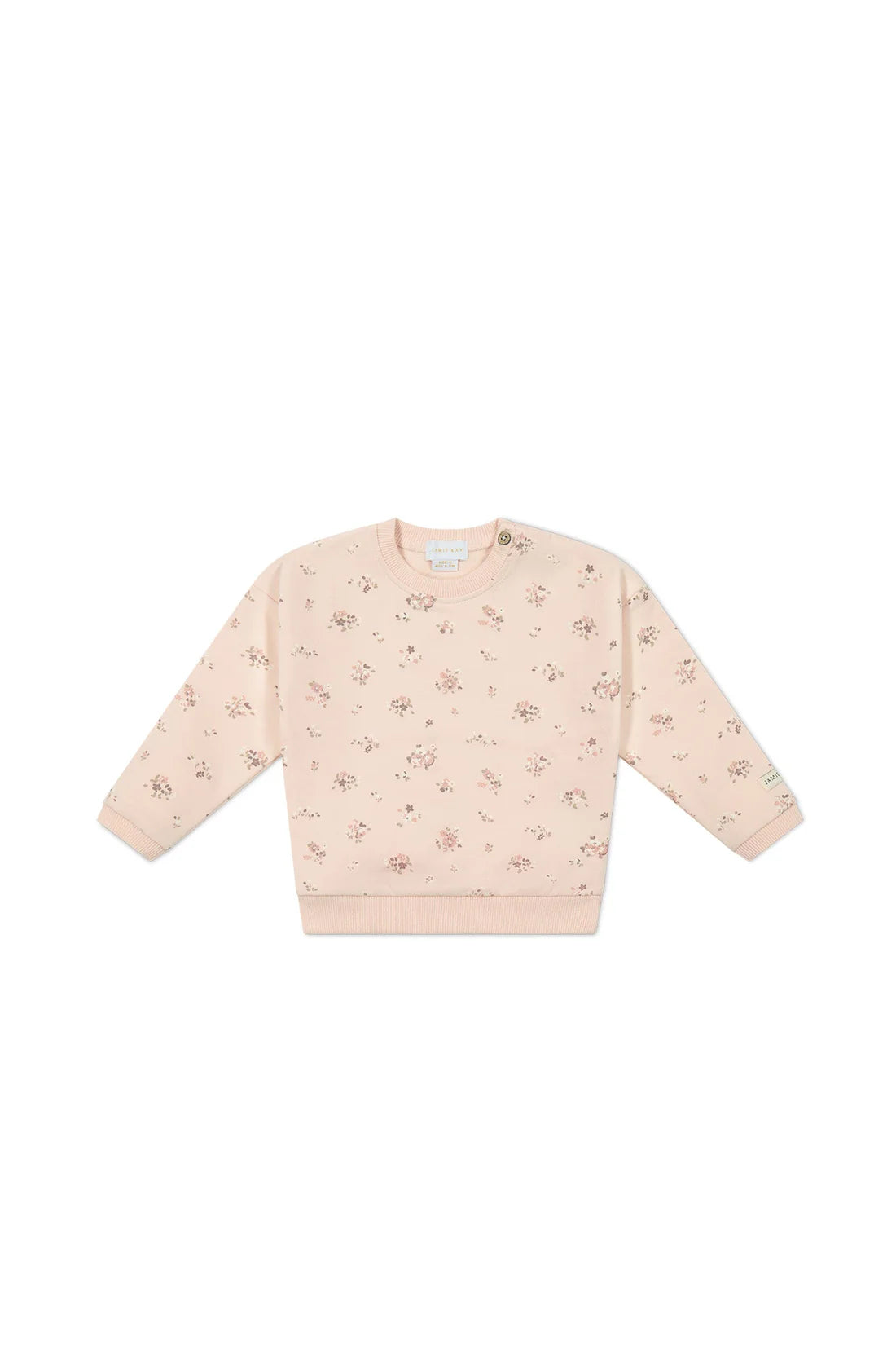 Jamie Kay - Organic Cotton Bobbie Sweatshirt - Petite Fleur Soft Peony