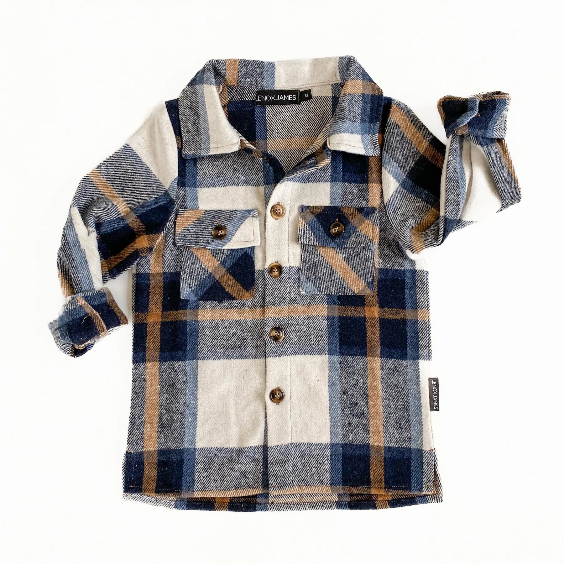 LENOX JAMES - FLANNEL SHACKET - NAVY