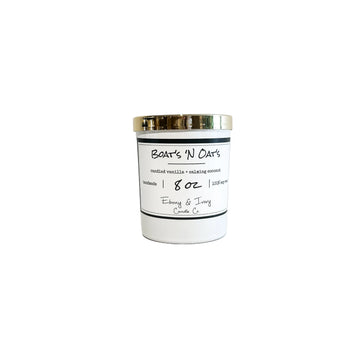 Ebony & Ivory - Boats N Oats - 8oz Candle