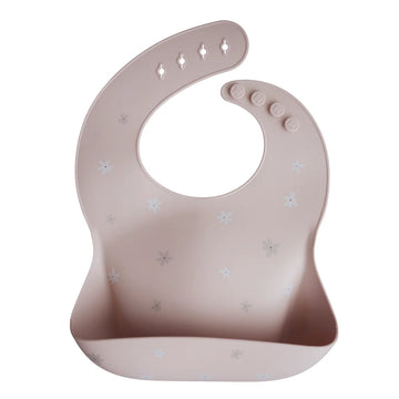 Mushie - Silicone Baby Bib - Daisy