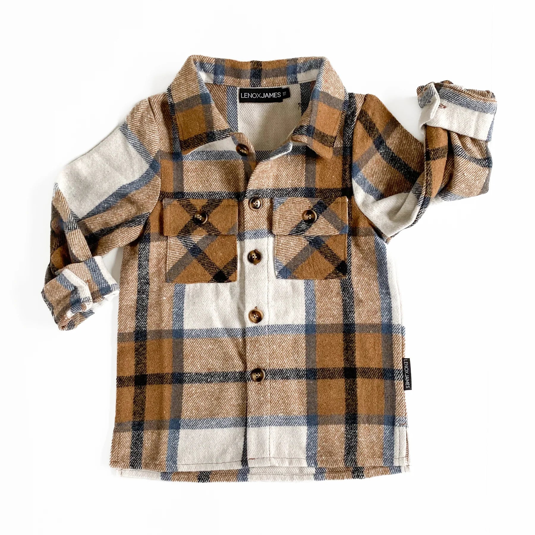 LENOX JAMES - FLANNEL SHACKET - TAN