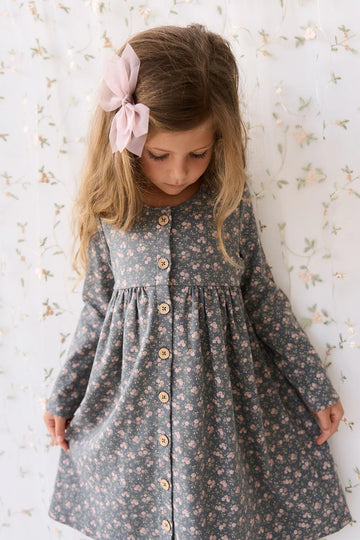 Jamie Kay - Organic Cotton Poppy Dress - Rosalie Floral Lava