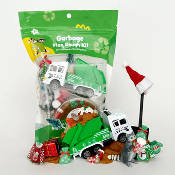 Earthgrown Kiddoughs - Garbage Truck Play Kit - Holiday Edition