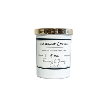 Ebony & Ivory - Hazelnut Coffee - 8oz Candle