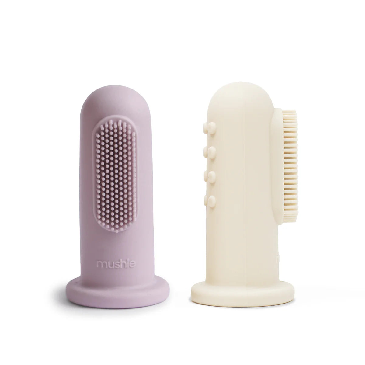 Mushie - Finger Toothbrush - Soft Lilac/Ivory