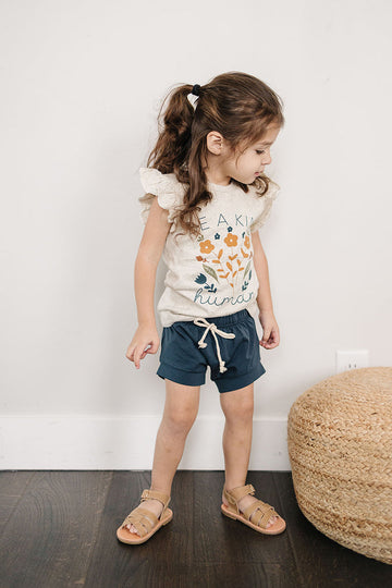 Mebie Baby - Be A Kind Human Ruffle Tee