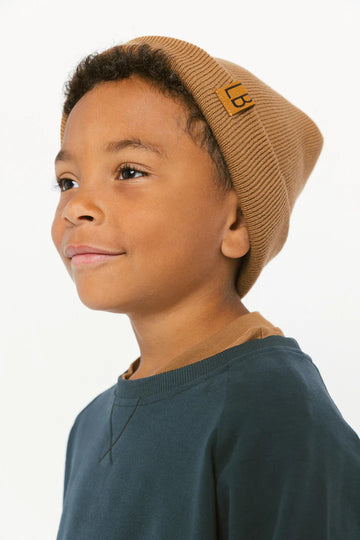 LITTLE BIPSY - KNIT BEANIE - CARAMEL