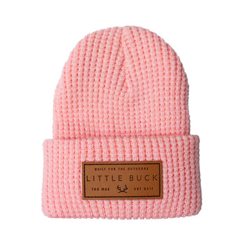 Little Buck - Waffle Cabin Beanie - Pink Blush