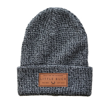 Little Buck - Waffle Cabin Beanie - Salt & Pepper