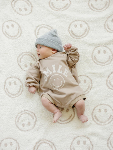 Mebie Baby - Smile French Terry Bodysuit